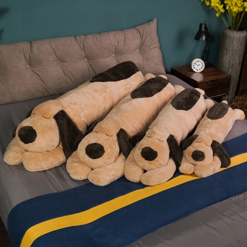 Giant Soft Dog Plush Toys Long Pillow High Quality Stuffed Animal Baby Appease Doll Home Decor Sofa Cushion Children Girl Gift