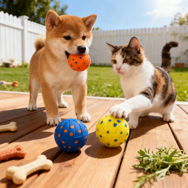 Pet Smart Dog Toy Ball ETPU Popcorn Jumping Dog Toy Ball Has Multiple Functions Such As Bouncing And Spinning