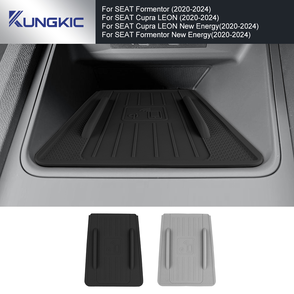 For SEAT Formentor Cupra LEON EV 2020-2022 2023 2024 Silicone Wireless Charging Protect Pad Interior Non-slip Accessories