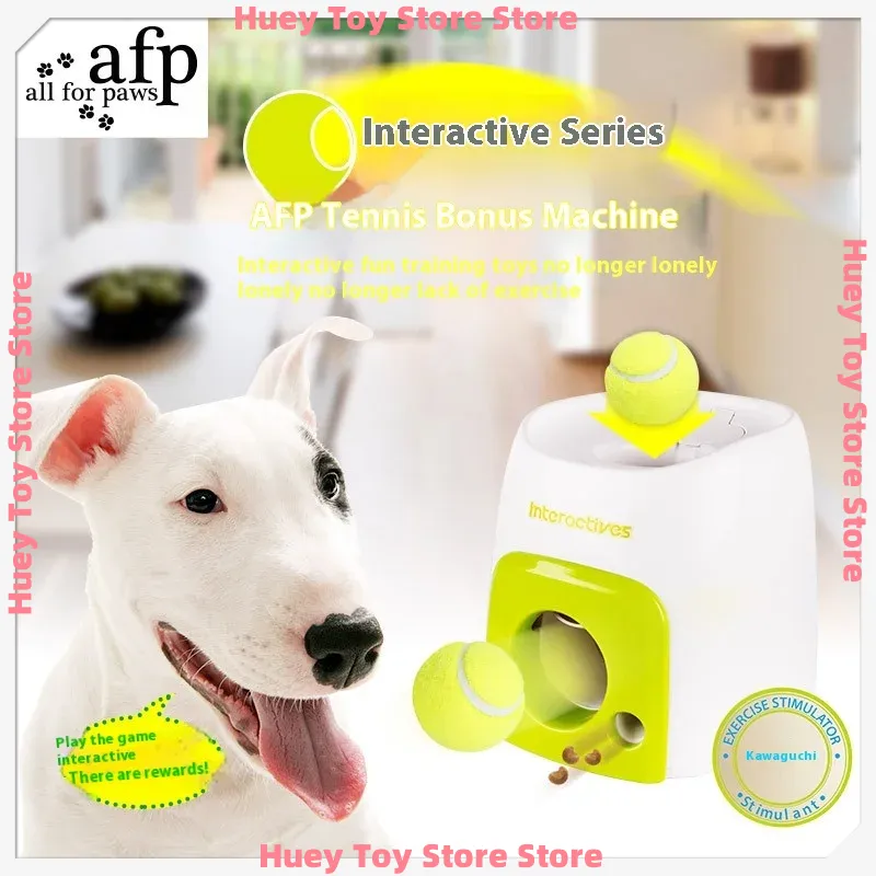Automatic Dog Ball Launcher with Food Reward - Smart Tennis Ball Thrower Machine for Dogs, Interactive Pet Toy with Chase Traini